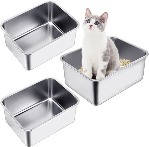 metal litter box|largest stainless steel litter box.